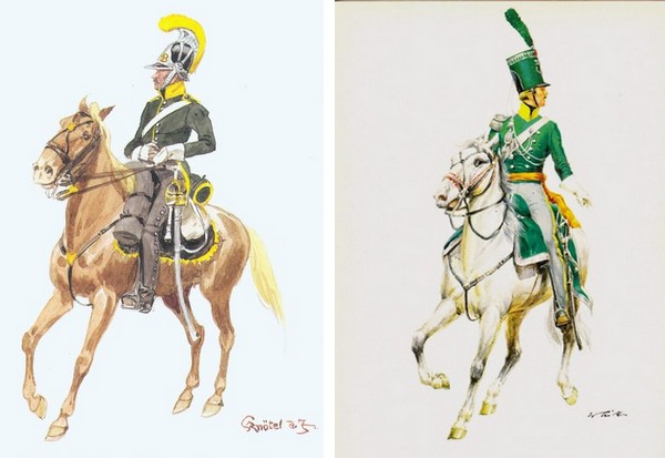 Jeu D'échecs - Vème Régiment Belge Dragons Légers - Bataille Waterloo